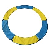 Hilai Trampolin Randabdeckung, Ersatz Trampolin Surround Pad Federabdeckung, Springbettabdeckung Surround Sicherheitsschutz Feder Schutzabdeckung Ersatztellungs Rock 140cm