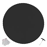 VEVOR Unisex Jugend Ersatz-Trampolinmatte Sprungmatte, Schwarz, 365 cm