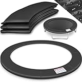 KIDUKU Trampolin Randabdeckung | Ø 244cm 305cm 366cm 427cm | reißfest | 100% UV-beständig Federabdeckung Randschutz (366 cm)