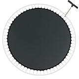 EUPXRHY Trampolin Sprungtuch für Trampoline Ø 305 cm, mit 56 Ösen und 140 mm Federlänge, PP Trampolin Ersatzteile Sprungmatte 8-Fach Naht, incl. Federspanner,305cm 56 Anneaux