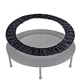 APJJ Trampolin Randabdeckung 81-152cm, Indoor Erwachsene Fitness Umrandung, Wasserdichtes Oxford-Tuch ZubehöR Ersatzteile, Schwarz, 38in 96cm