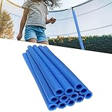 Trampolin Schaumstoff Rohre, 12 Stück Wetterfeste Trampolinstangen Schaumstoffhüllen, Trampolin Umrandung Stangenschutz, Trampolinstange Schaumstoffschlauch Ersatz, Trampolins Stangen Zubehör