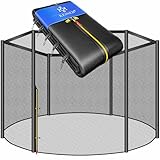 KESSER® Trampolin Ersatznetz Sicherheitsnetz UV-beständig Trampolinnetz Trampolinschutz | einfache Montage | Eingangstür mit Reißverschluss | aus hochwertigen Materialien, 183cm (6 Stangen)