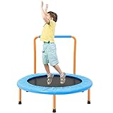 Yorbay Kinder Trampolin 90cm Durchmesser Mini Jumping Trampolin für Zuhause Indoor Outdoor 75 kg dynamische Belastung